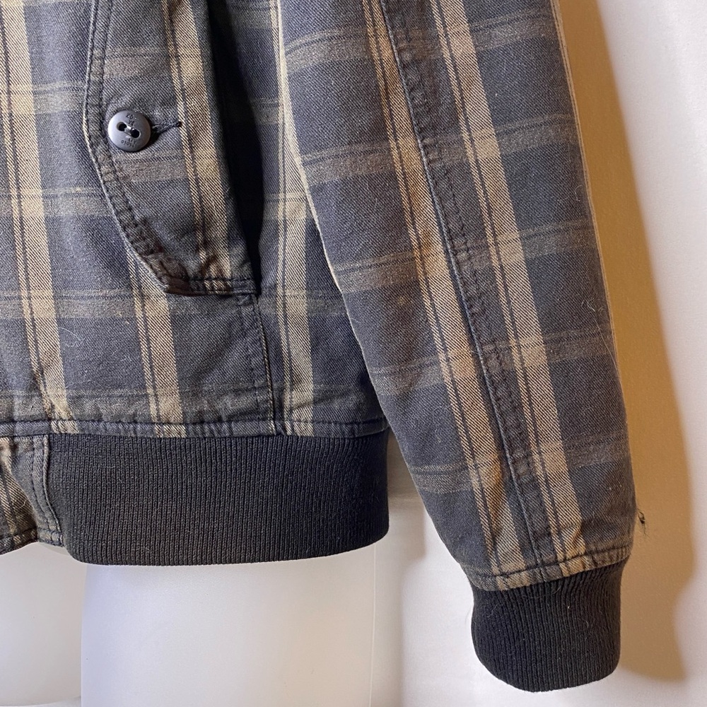 Pull & Bear Retro Plaid Bomber Jacket Coat Y2k Re… - image 4